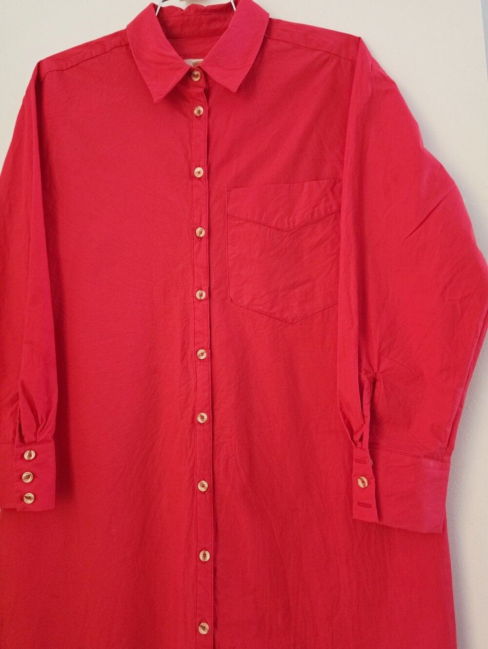 The Soren Long-Sleeve Shirt Dress by Maeve from Anthropologie. - Picture 9 of 9